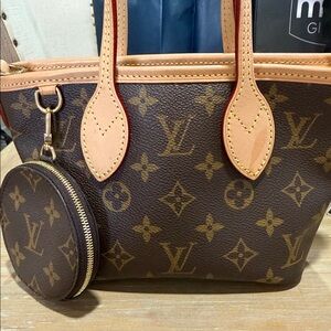 🎄FLASH SALE🎄LOUIS VUITTON NEVERFULL BB BAG with COIN POUCH! VGUC!